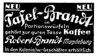 Werbeanzeige von 1924