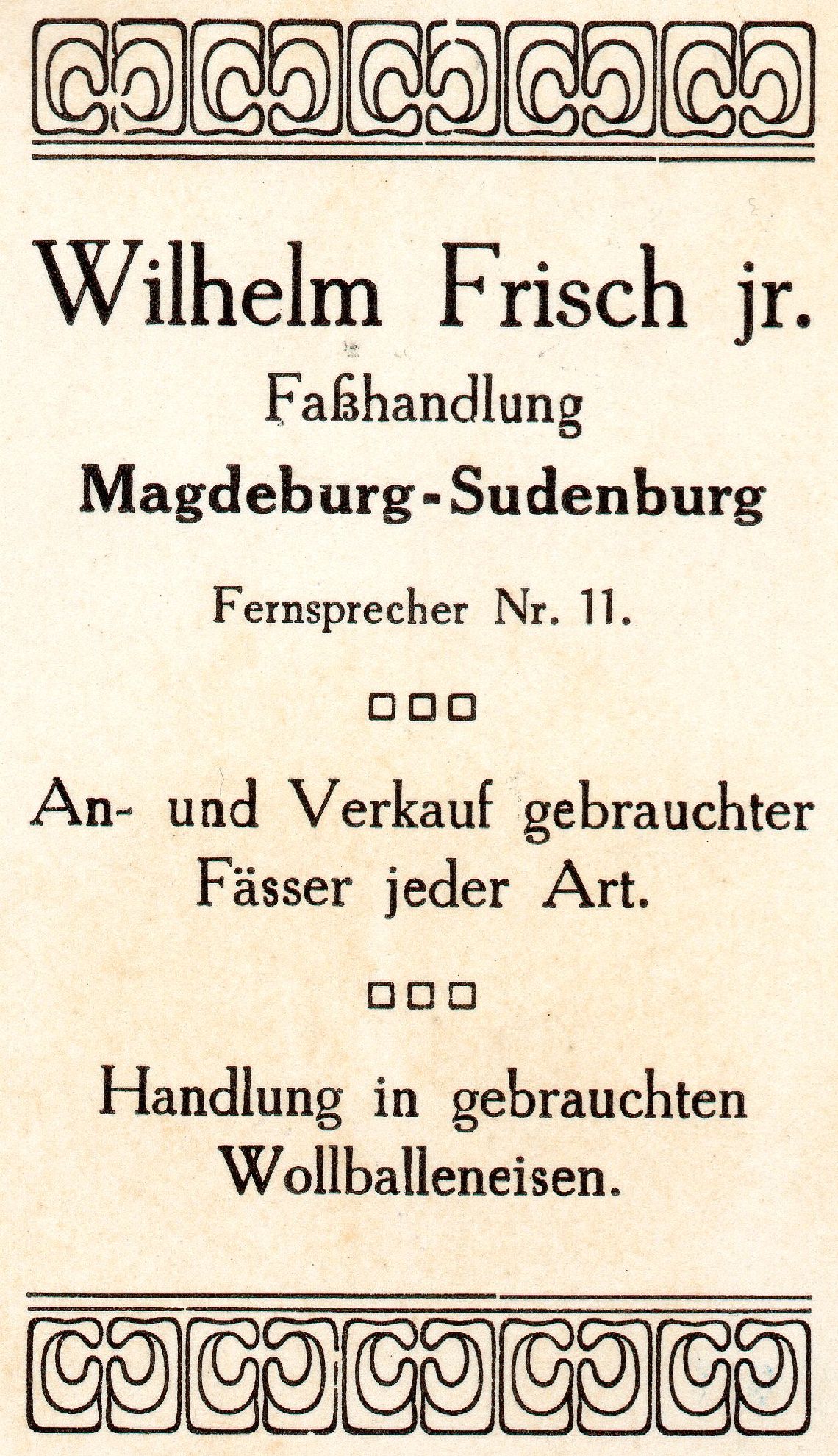 Werbeaufdruck Postkarte 1913