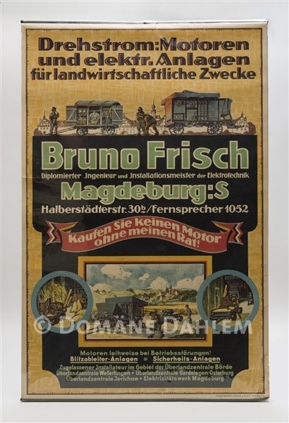 Plakat Firma Bruno Frisch
