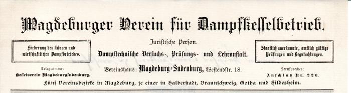 Briefkopf von 1892