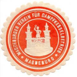 Siegelmarke des Magdeburger Verein für Dampfkesselbetrieb
