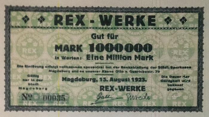 Notgeld Rex-Werke 1923