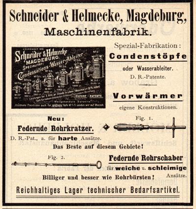 Werbeanzeige Schneider & Helmecke 1897