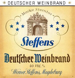 Vier Sterne Sterntor Weinbrand von W. Steffens