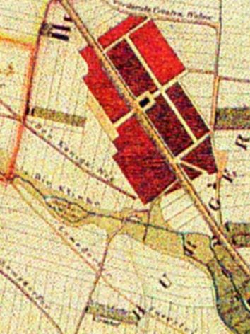 Auszug Stadtplan 1830 Platt